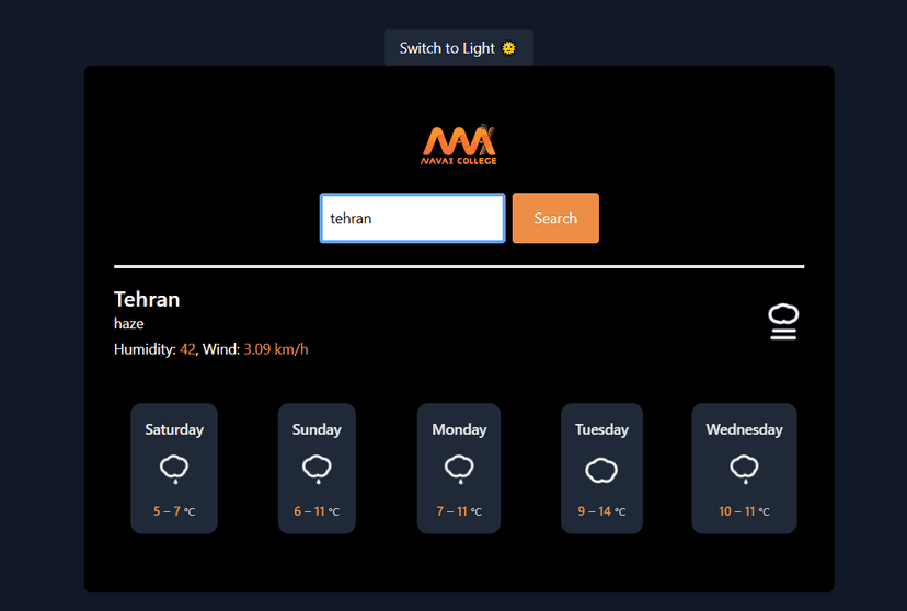 React Weather App